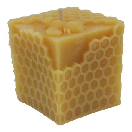Bee Hex Cube Candle