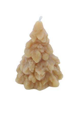 Snowy Pine Tree Candle