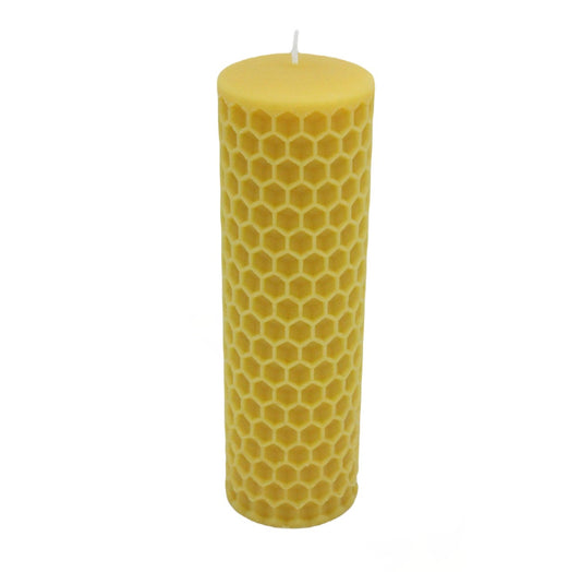 6.5" x 2" Honey Bee Cell Candle